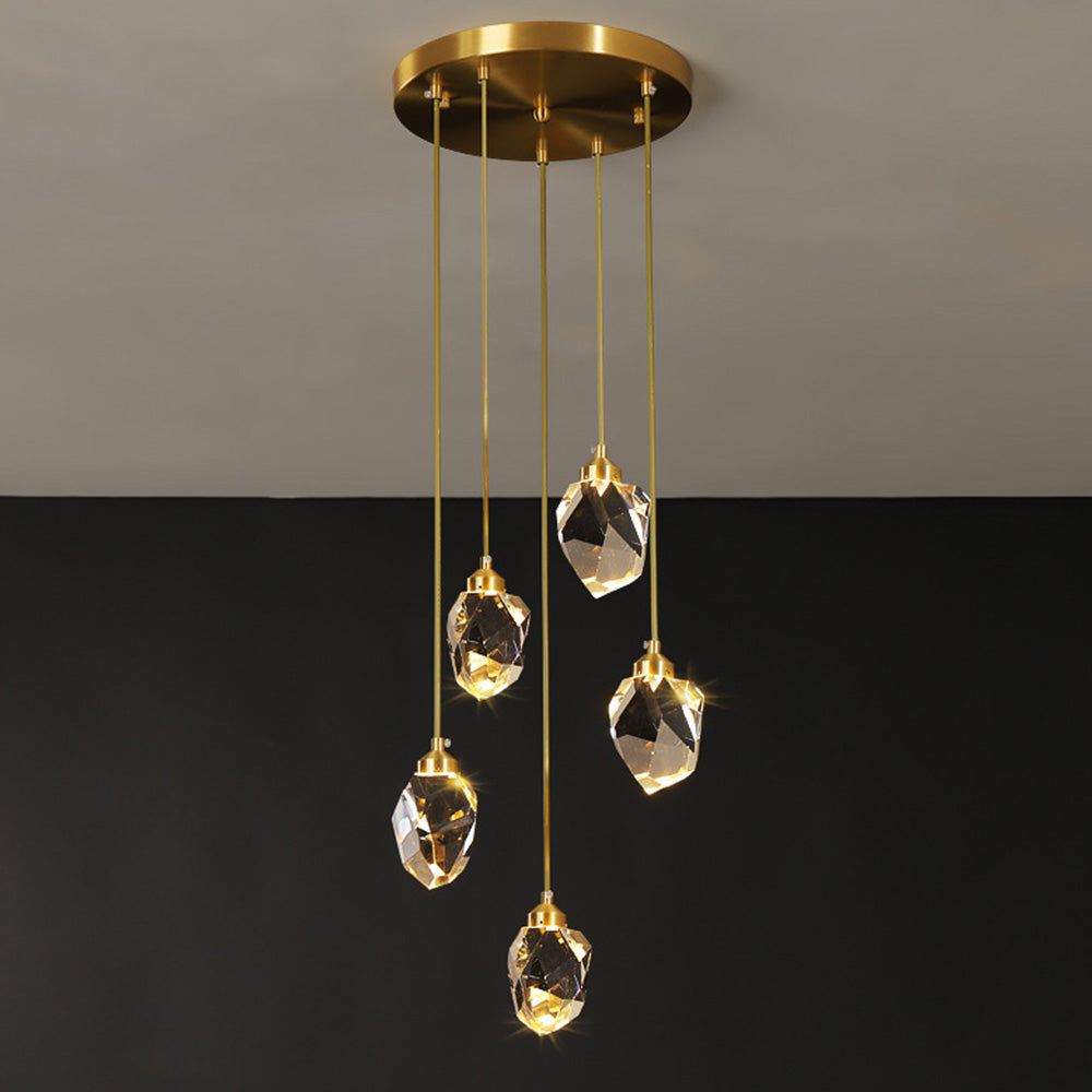 Raindrop Gold Accent Pendant Lamp 6
