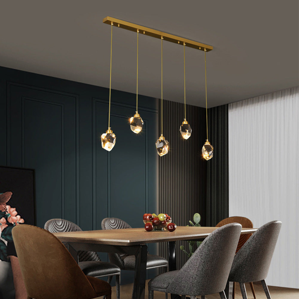 Raindrop Gold Accent Pendant Lamp 8