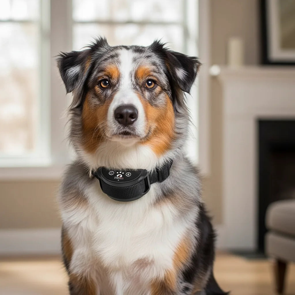 Rechargeable Anti-Bark Collar with Adjustable Vibration Levels – Waterproof Dog Training Device 1