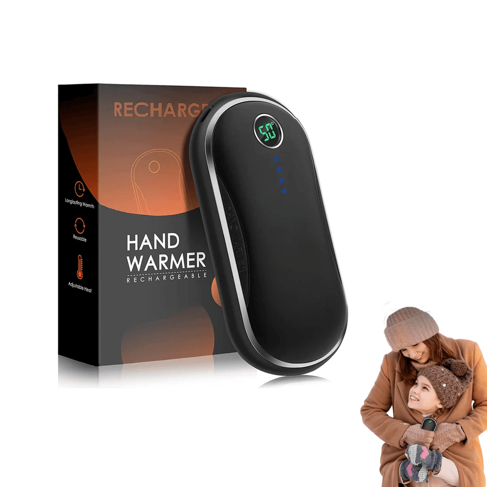 Rechargeable Hand Warmers - 10000mAh Power Bank Pocket Hand Warmer with 3 Heating Levels 1