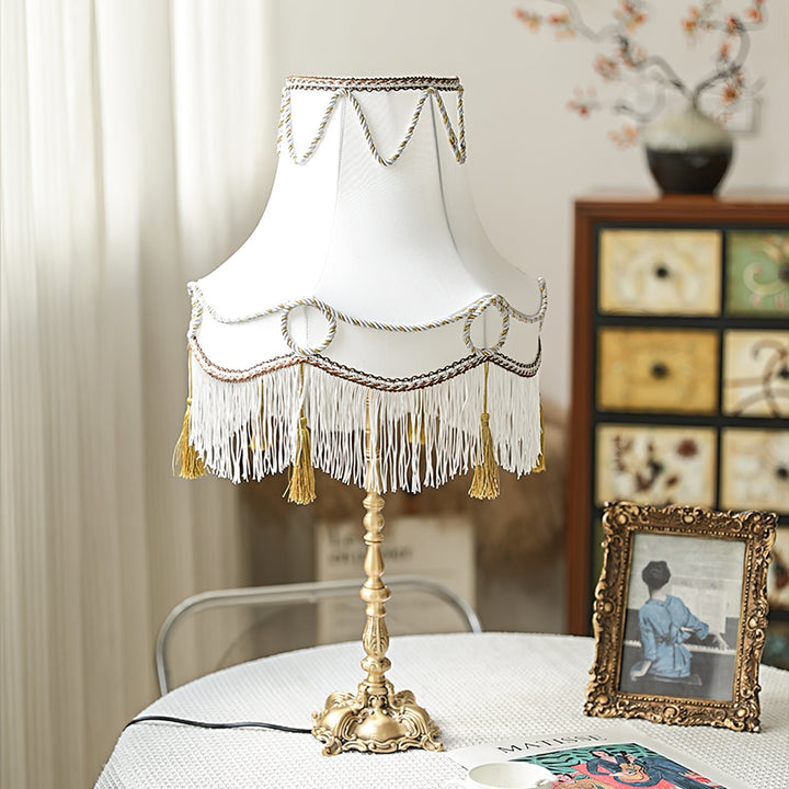 RegalBrass - Victorian Lamp with Gold Detailing and Luxurious Glow 1