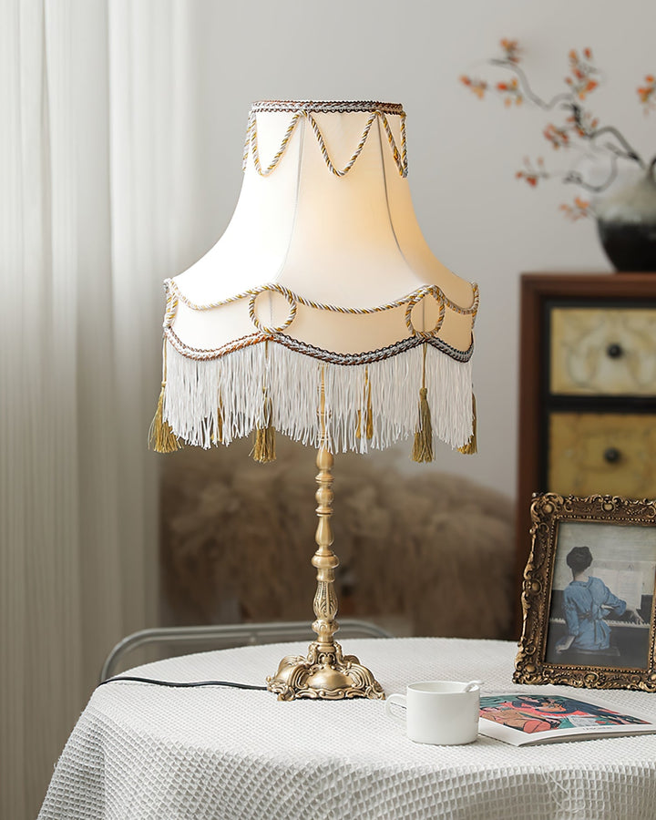 RegalBrass - Victorian Lamp with Gold Detailing and Luxurious Glow 7
