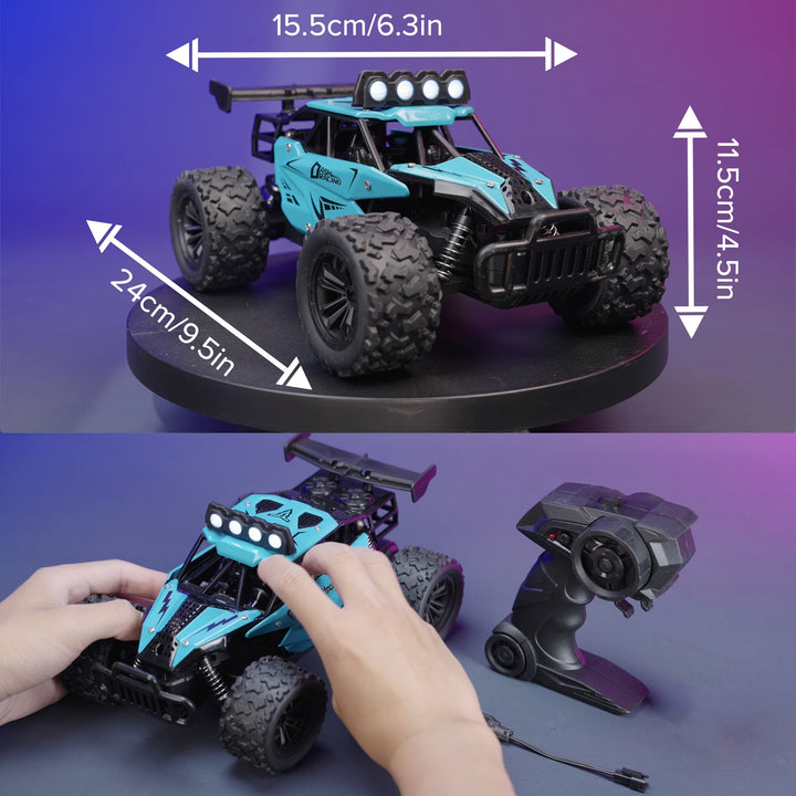 Remote Control Car with Alloy Body and Lights 3
