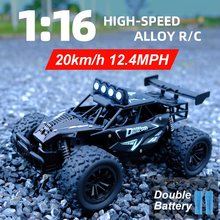 Remote Control Car with Alloy Body and Lights 4