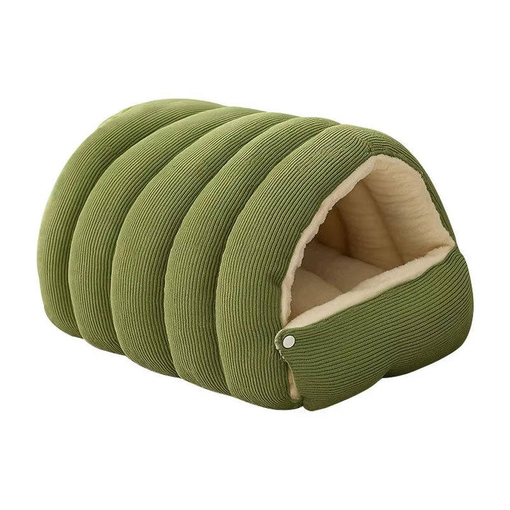 Removable Washable Semi-Closed Cat Bed with Arctic Fleece Lining – Cozy Hideaway for Indoor Cats 5
