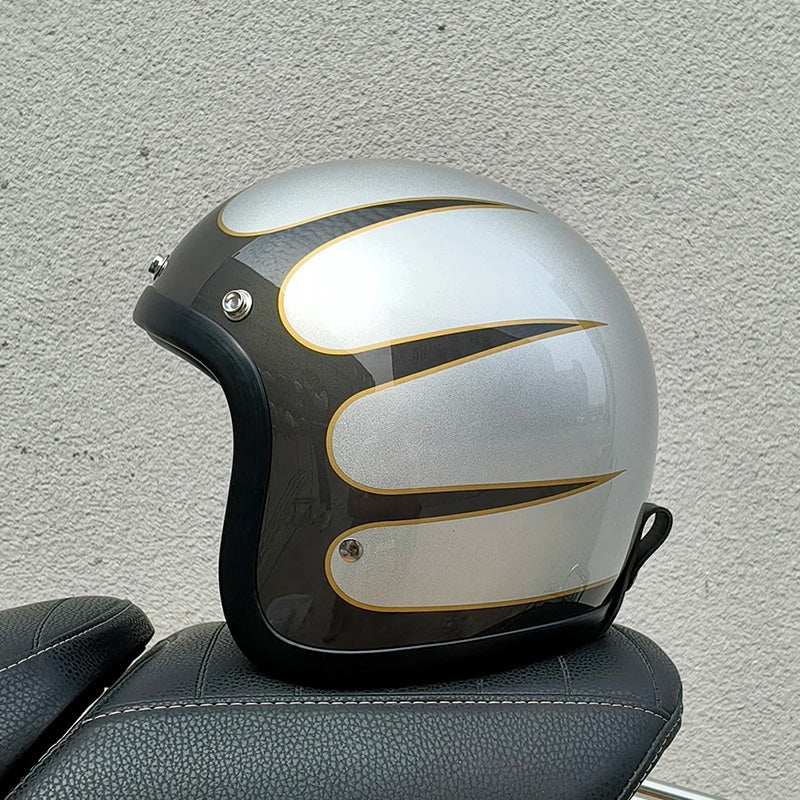 RetroRider - Sleek Low-Profile Motorcycle Helmet (DOT & ECE Certified) 10