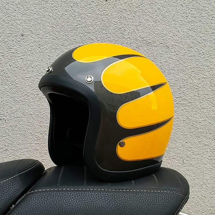 RetroRider - Sleek Low-Profile Motorcycle Helmet (DOT & ECE Certified) 11