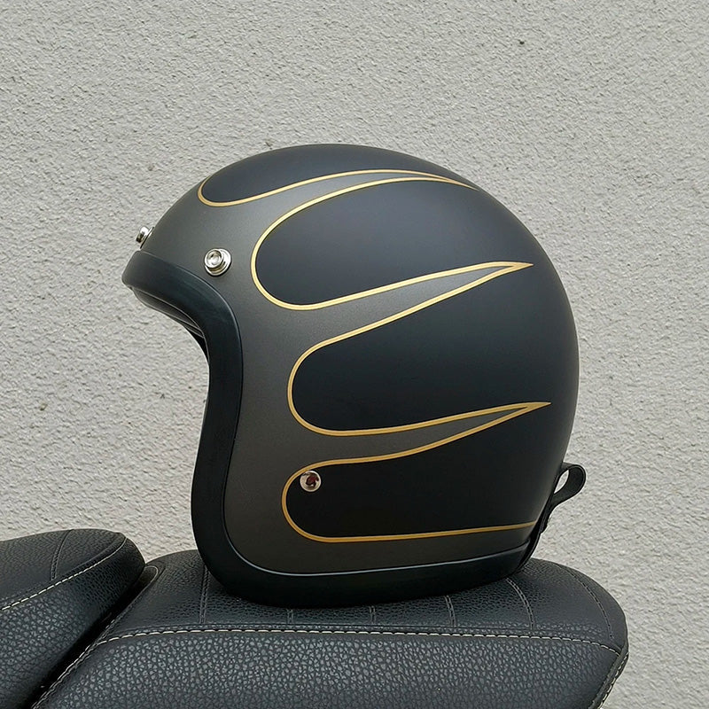 RetroRider - Sleek Low-Profile Motorcycle Helmet (DOT & ECE Certified) 12