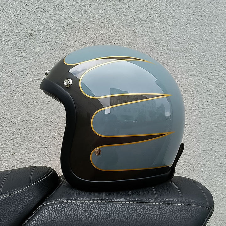 RetroRider - Sleek Low-Profile Motorcycle Helmet (DOT & ECE Certified) 15