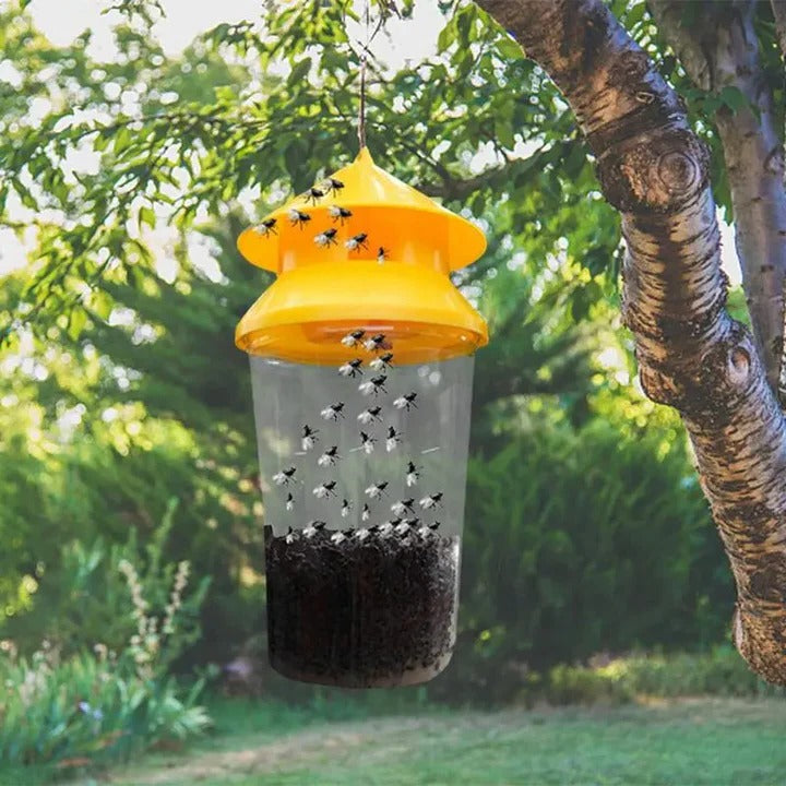 Reusable Outdoor Hanging Fly Trap – Eco-Friendly Fly Catcher for Garden and Patio Insect Control 0