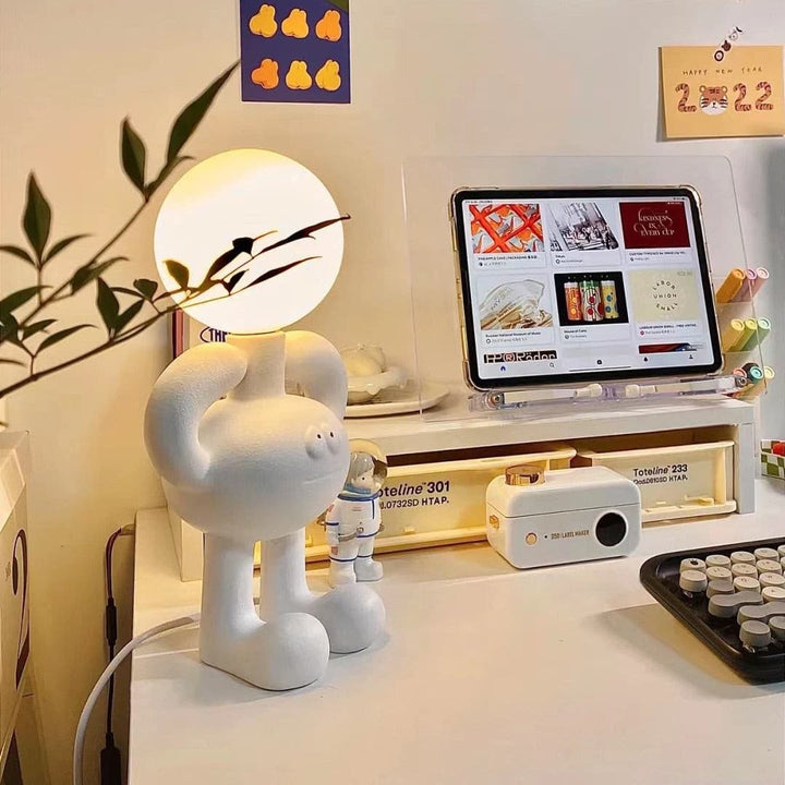 RoboLuxe - Table Lamp with Robot-Inspired Design and Cozy Illumination 3