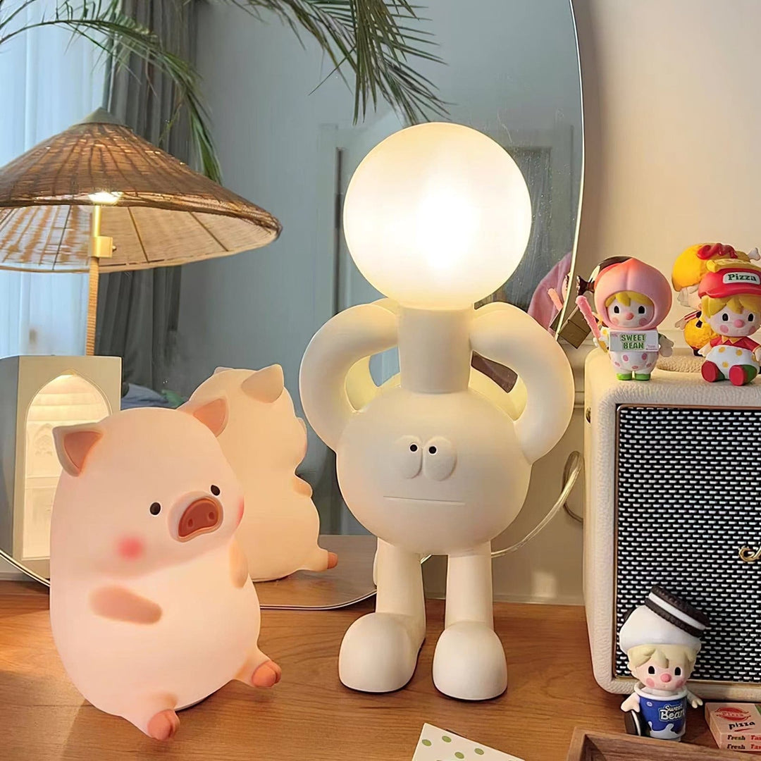 RoboLuxe - Table Lamp with Robot-Inspired Design and Cozy Illumination 5