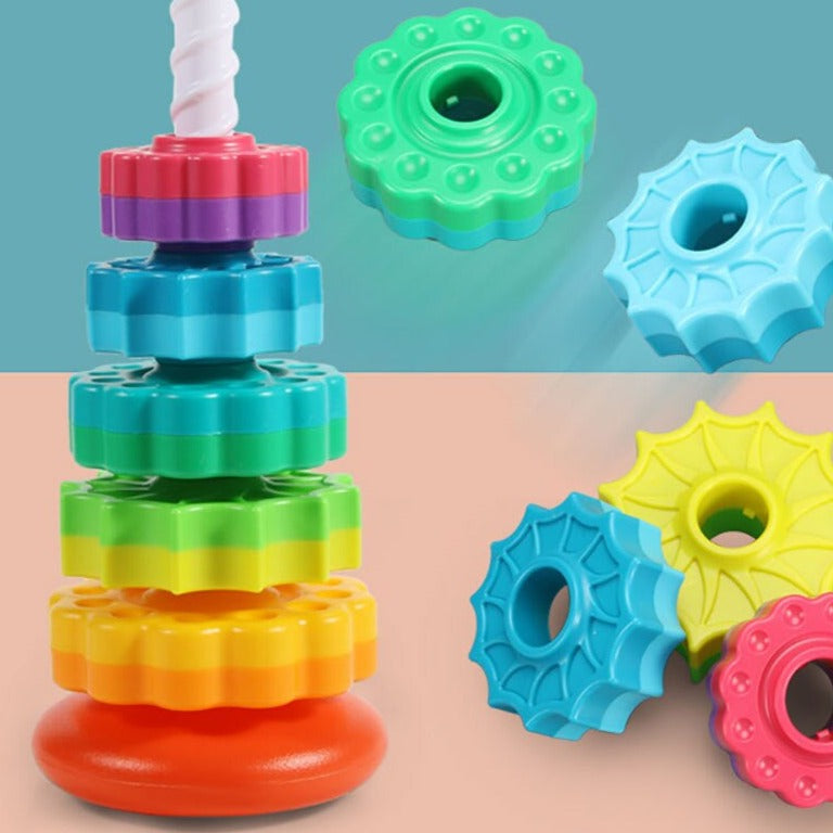 Rotating Tower™ - Colorful stacking fun - Stacking tower 0
