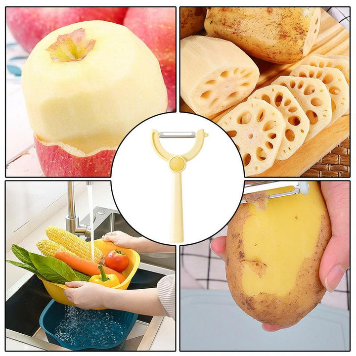 Rotating Vegetable Peeler with Ergonomic Handle – Efficient Tool for Quick Food Prep 2