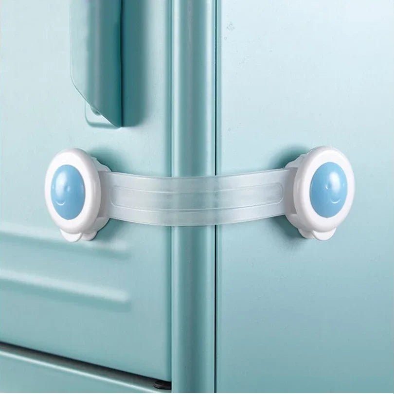 SafeGuard | Adjustable Baby Closet Lock Straps with Easy Installation – 5-Piece Set for Child Safety 0