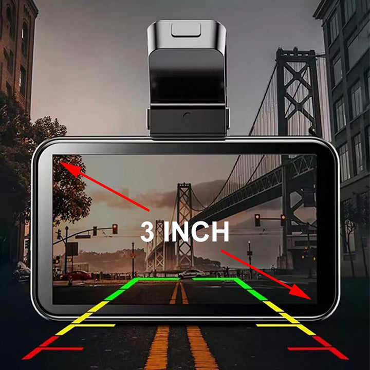 Safe Drive | Dual Lens Auto Dash Cam with 170° Wide Angle – Real-Time Monitoring for Enhanced Vehicle Security 1