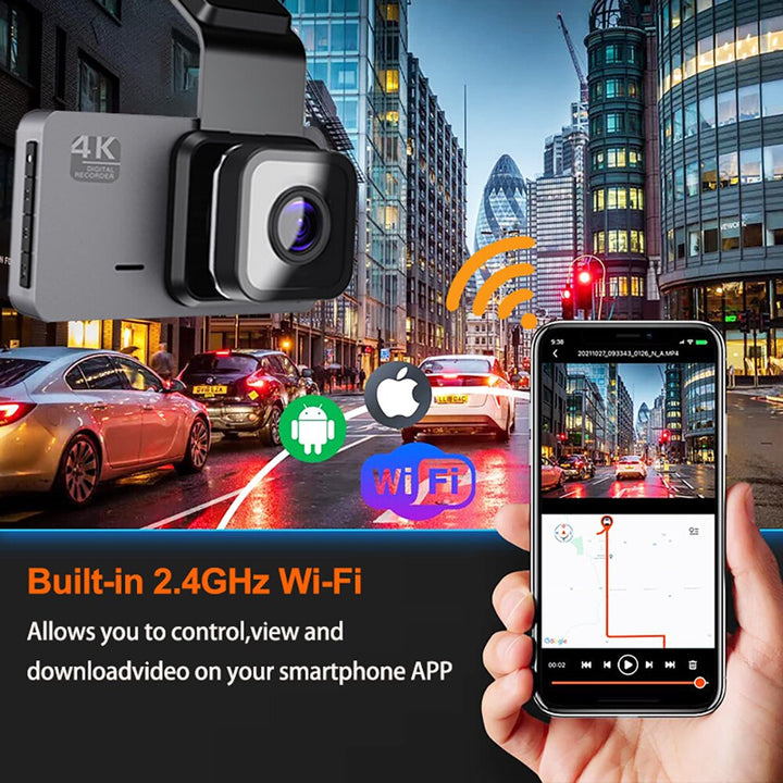 Safe Drive | Dual Lens Auto Dash Cam with 170° Wide Angle – Real-Time Monitoring for Enhanced Vehicle Security 4