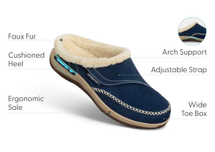 SapphireComfort | Cozy Adjustable Suede Slip-On Slippers 2