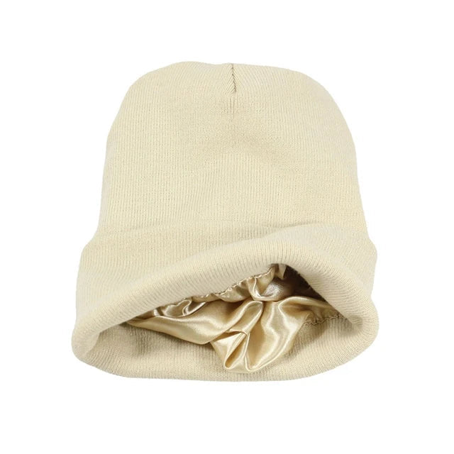 SatinShield | Cozy Warm Knitted Satin Lined Winter Hat 5