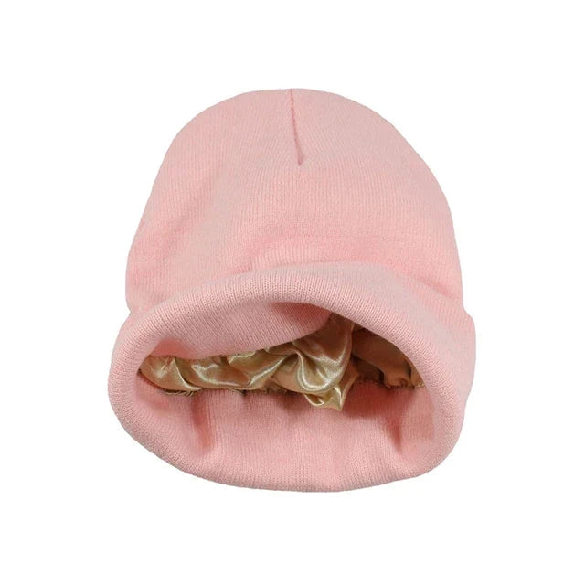 SatinShield | Cozy Warm Knitted Satin Lined Winter Hat 6