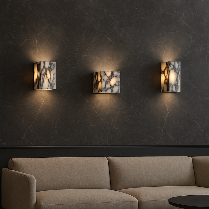 Sconiq | Elegant Marble Cube Wall Lamp for Modern Interiors 3