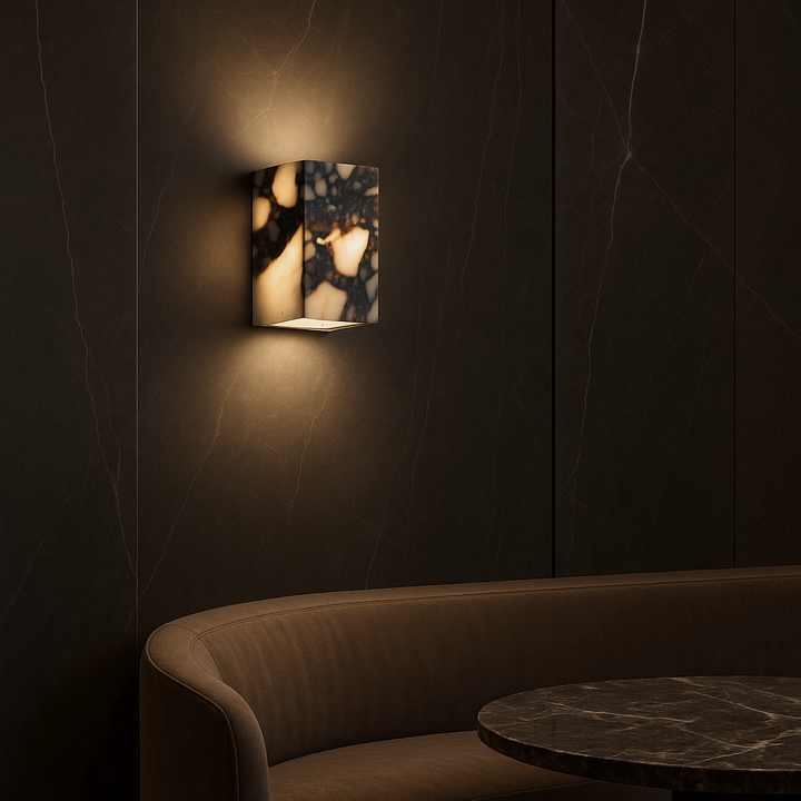 Sconiq | Elegant Marble Cube Wall Lamp for Modern Interiors 4