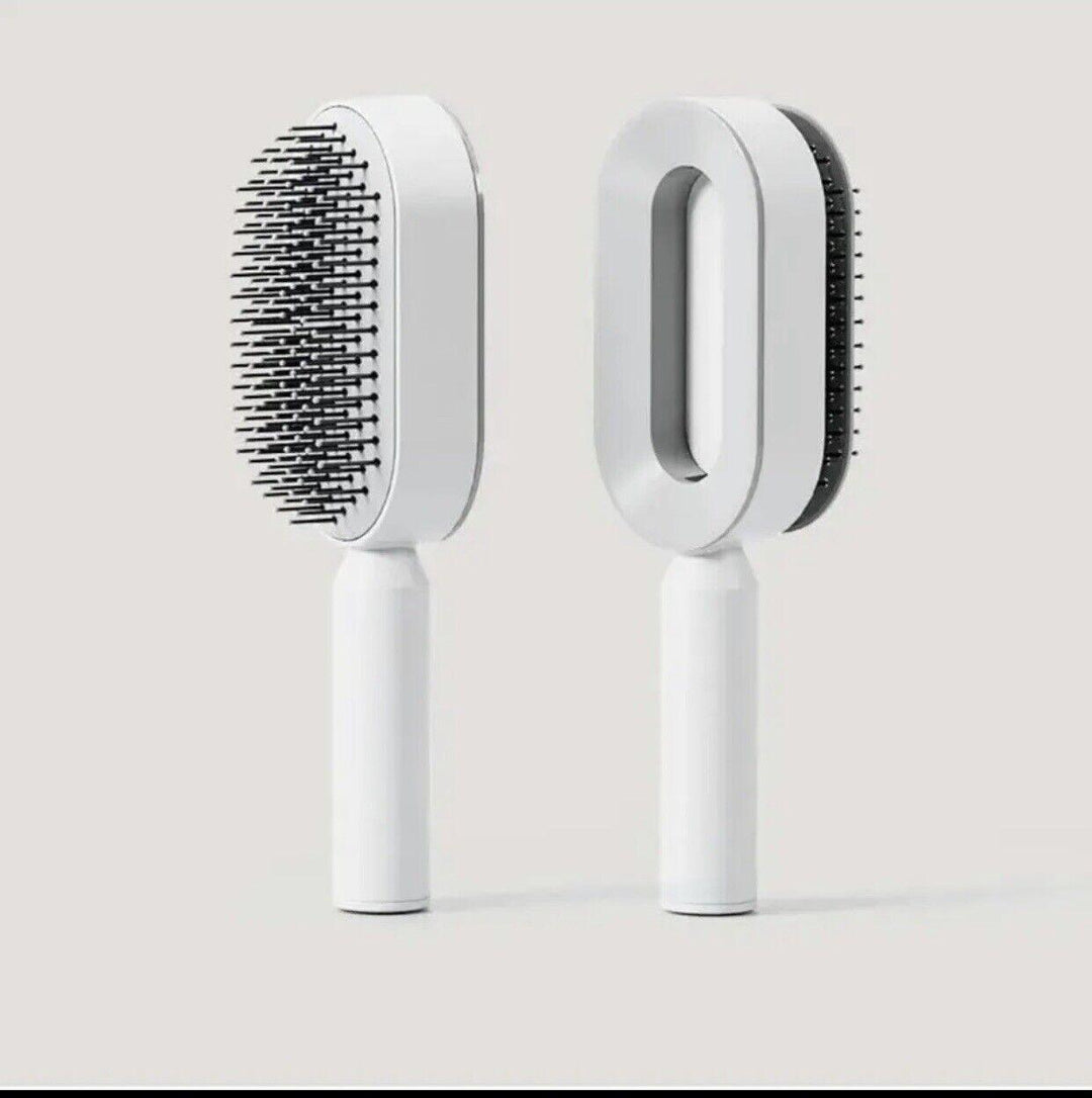 Self Cleaning Hair Brush - Air Cushion Comb Press Type Cleaning Design Comfortable Hair Brush 7