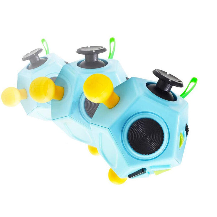 Sensory Toy 12-in-1 Anti-Stress Cube Durable ABS Plastic for Autism and Focus 2