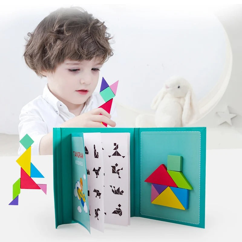 ShapeLogic – Interactive puzzle board game with geometric pieces and magnetic base 1