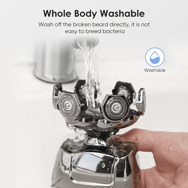 Shark Shaver Pro - Platinum Men's Electric Skull Shaver For Head & Face 1