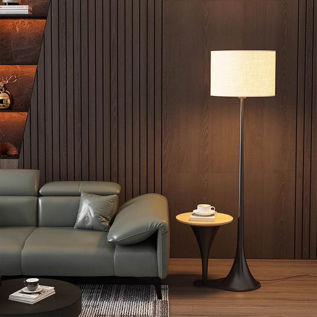 SilkAura | Elegant Minimalist LED Floor Lamp for Modern Interiors 0