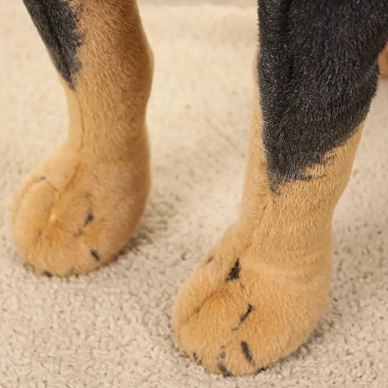 Simulation Black Dog Plush Toy 4