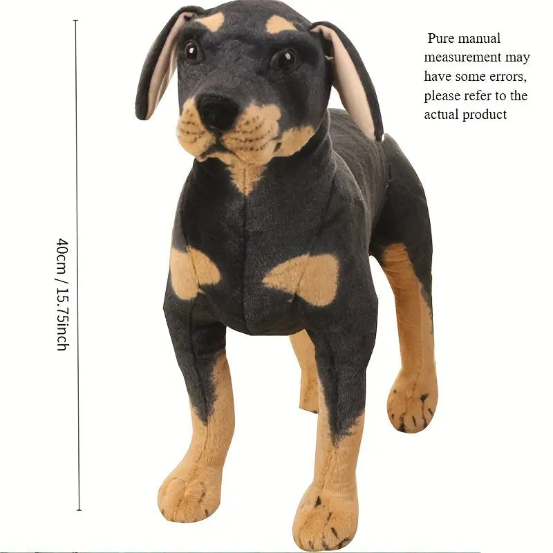 Simulation Black Dog Plush Toy 5
