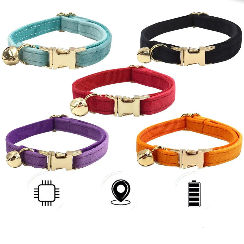 Smart Bluetooth Pet Tracker for Dogs and Cats – Lightweight Mini Locator with Adjustable Collar and Bell, Real-Time Tracking 1