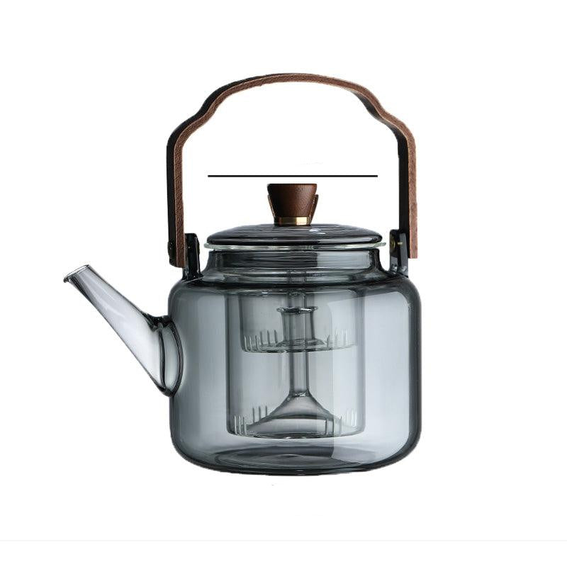 SmokedGlass | Elegant Natural Wooden Teapot for Premium Tea Brewing 6