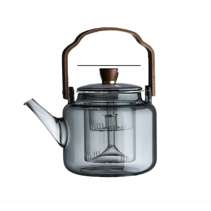 SmokedGlass | Elegant Natural Wooden Teapot for Premium Tea Brewing 6