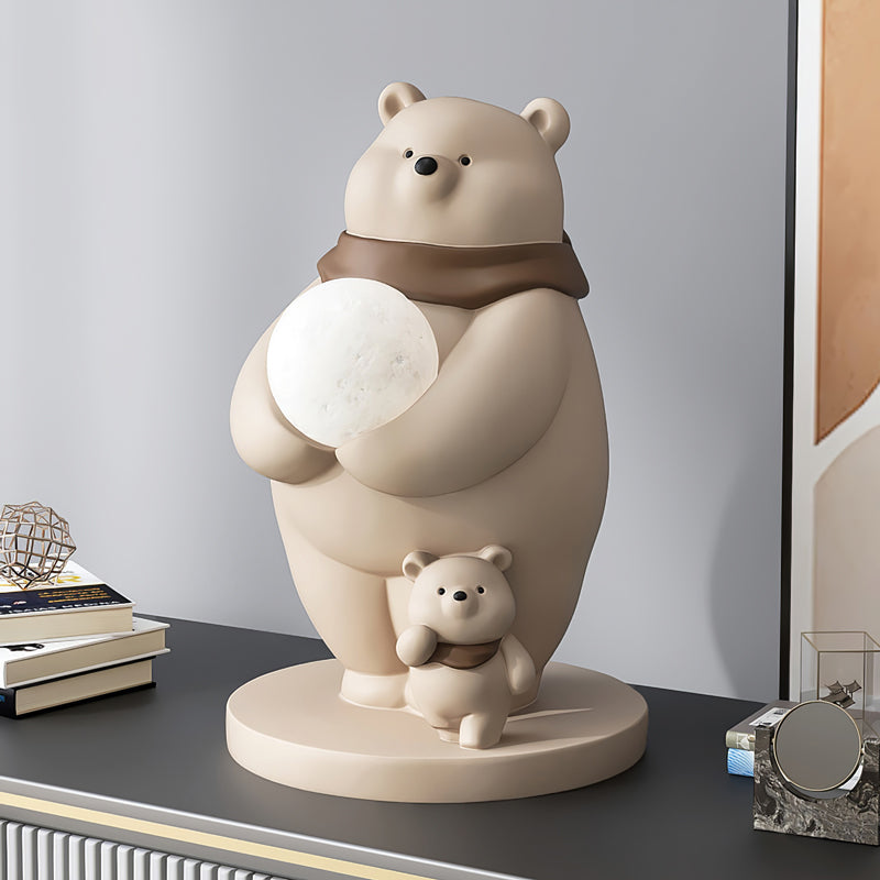 SnowGlow - Cute Table Lamp with Polar Bear Elements and Inviting Illumination 0