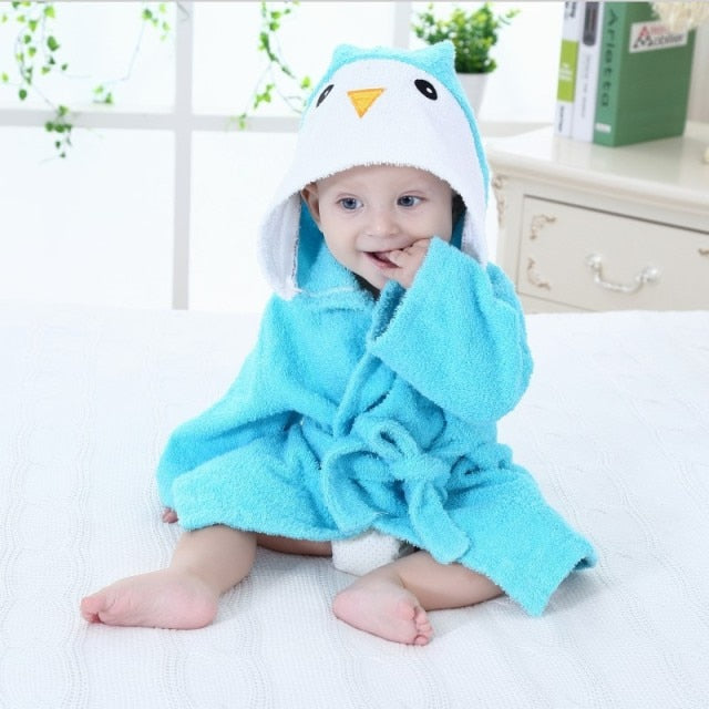 Soft Baby Animal Bathrobe - AnimalHug 4