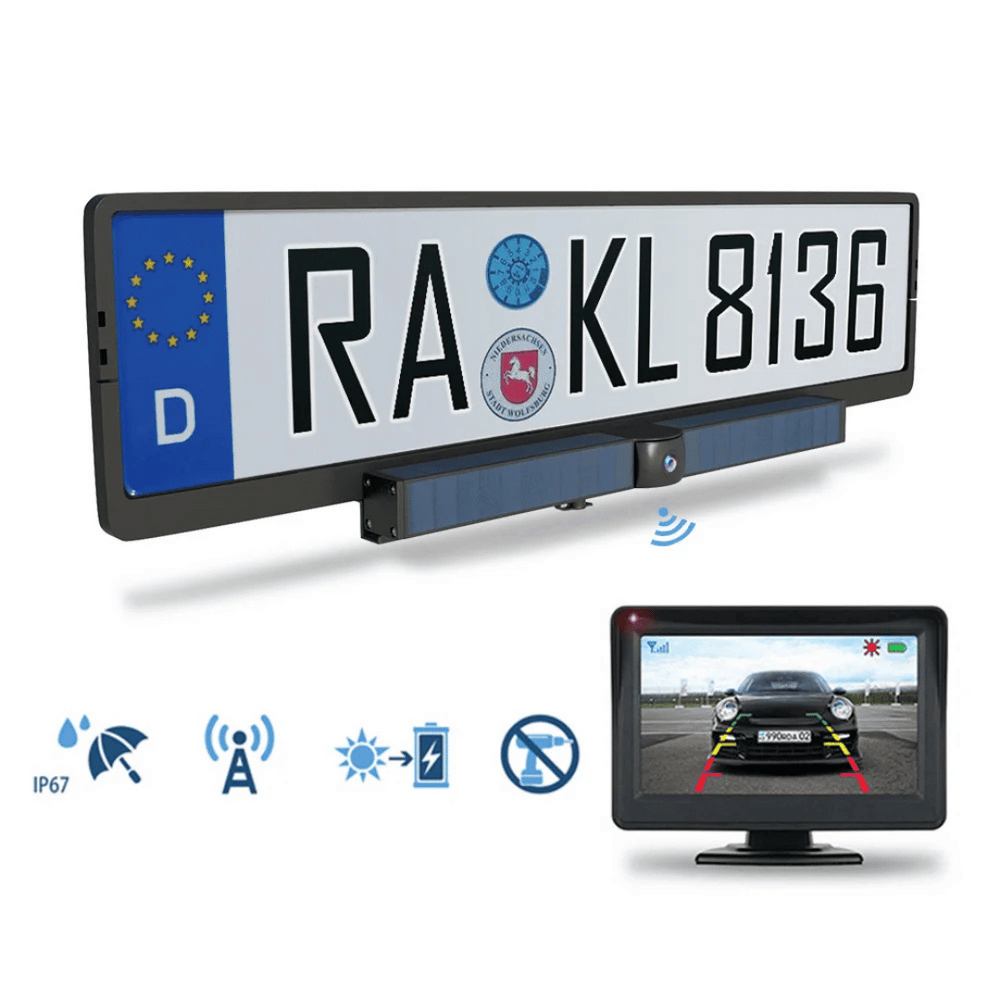 SolarView | Advanced Solar-Powered Rearview Camera System for Cars 1
