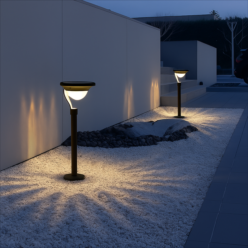 SolaraGlow | Elegant Eco-Friendly Solar Pathway Lighting Solution 1