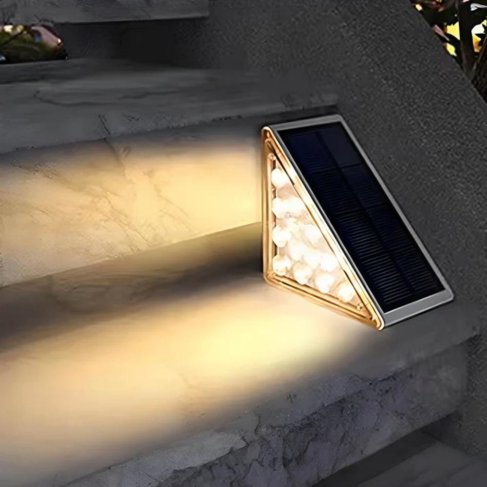 Solara | Elegant Solar Garden Lights for Outdoor Stairway Illumination 0