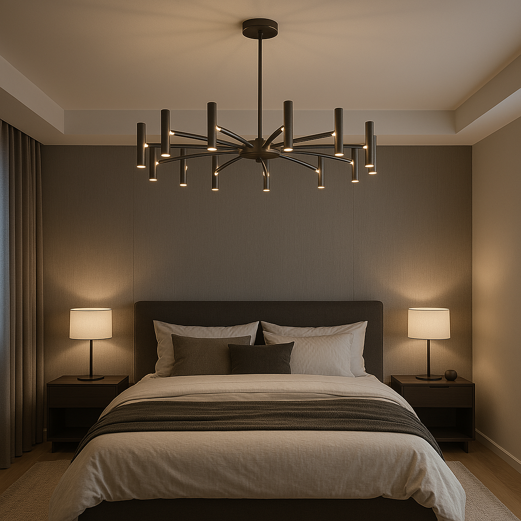 Solithra | Modern 12-Light Contemporary Minimalist Chandelier 1
