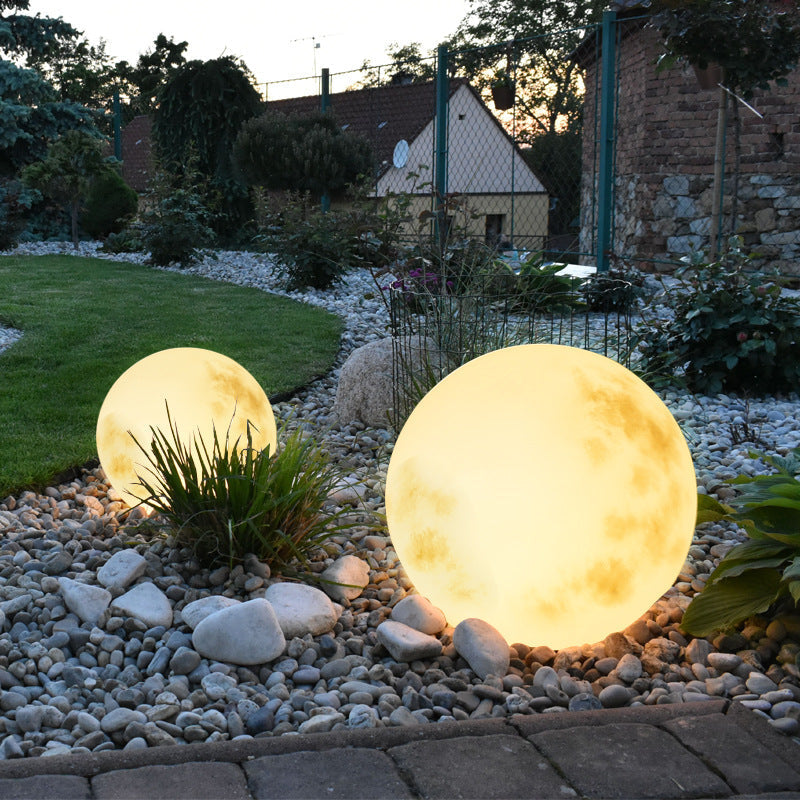 Solvyn | Spherical Solar Outdoor Moon Lamp for Stylish Gardens 1