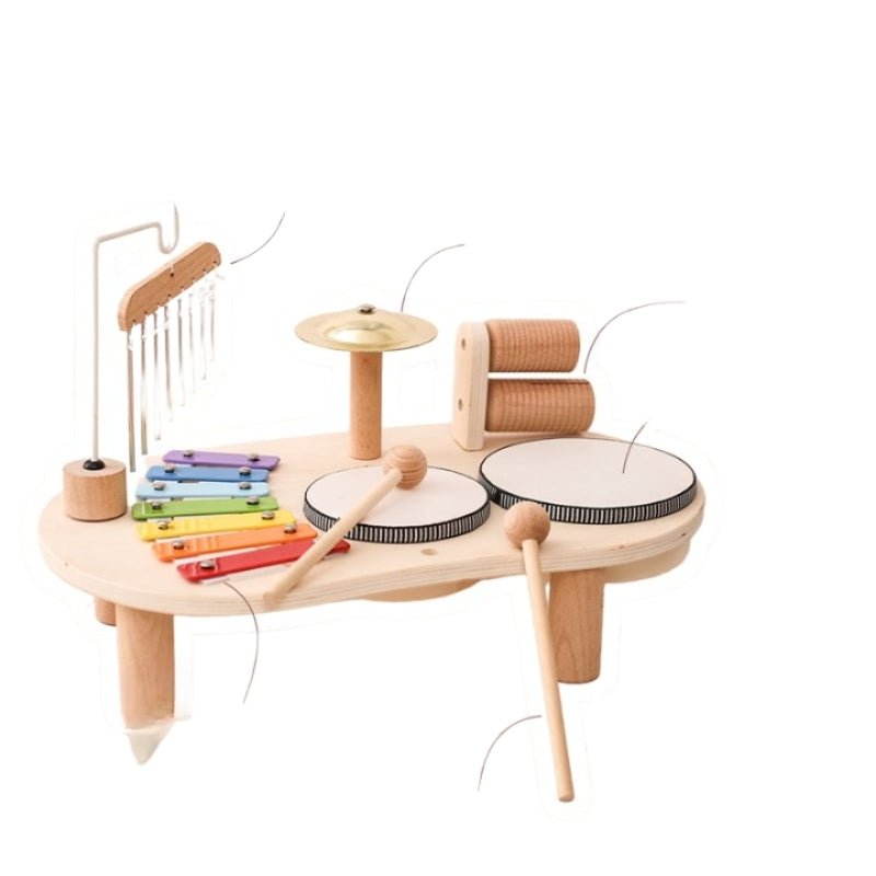 SoundPlay - Toddler music table with xylophone drums and cymbals in one toy 0