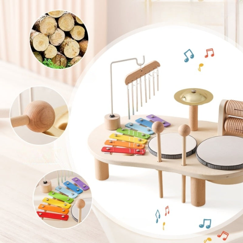 SoundPlay - Toddler music table with xylophone drums and cymbals in one toy 6