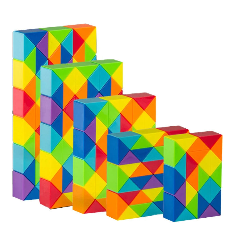 Speelgoed Snake Cube Kleurrijk Puzzelspel Niet-giftig Kunststof 0