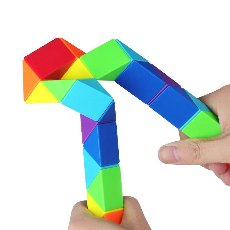Speelgoed Snake Cube Kleurrijk Puzzelspel Niet-giftig Kunststof 4