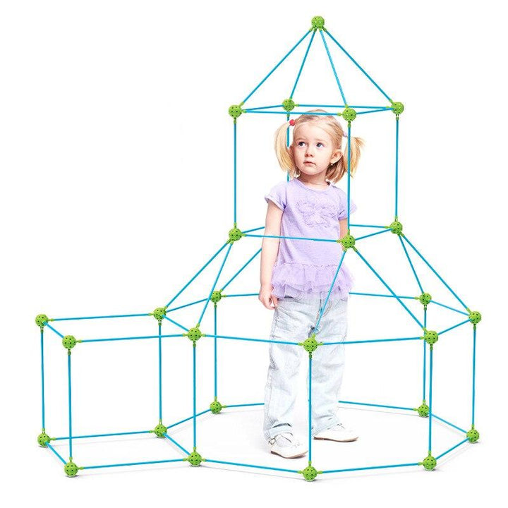 Speeltent Bouwpakket voor Kinderen – Creatief en Duurzaam Speelgoed voor Binnen en Buiten, 85 Onderdelen 4