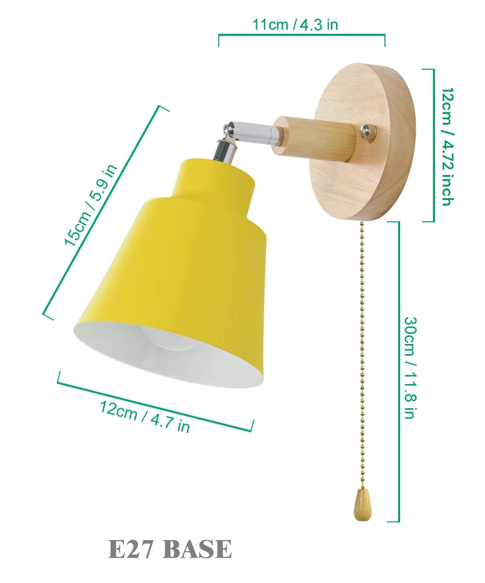 SpinGlow – Rotating Wall Lamp with Toggle Chain 3