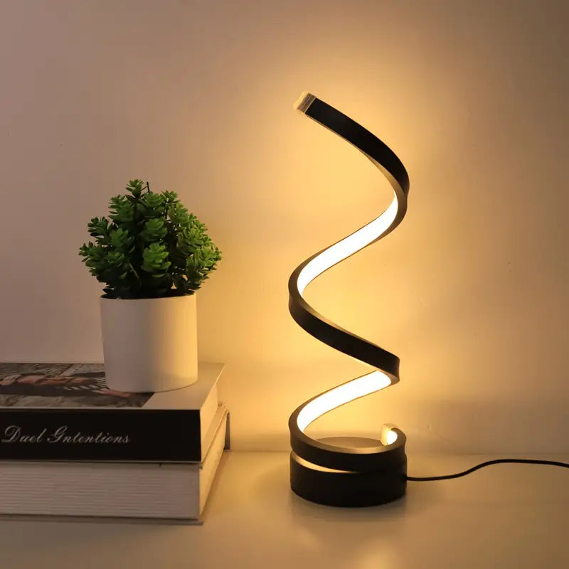 SpiralGlow - Elegant LED Lamp with Dimming Function 0